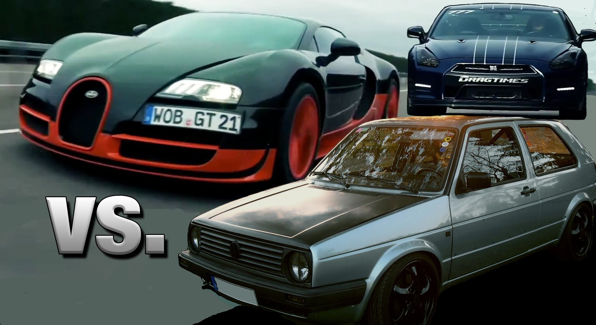 Κι όμως ένα VW Golf II «σκίζει» Aventador, Chiron και Koenigsegg One:1 (βίντεο)